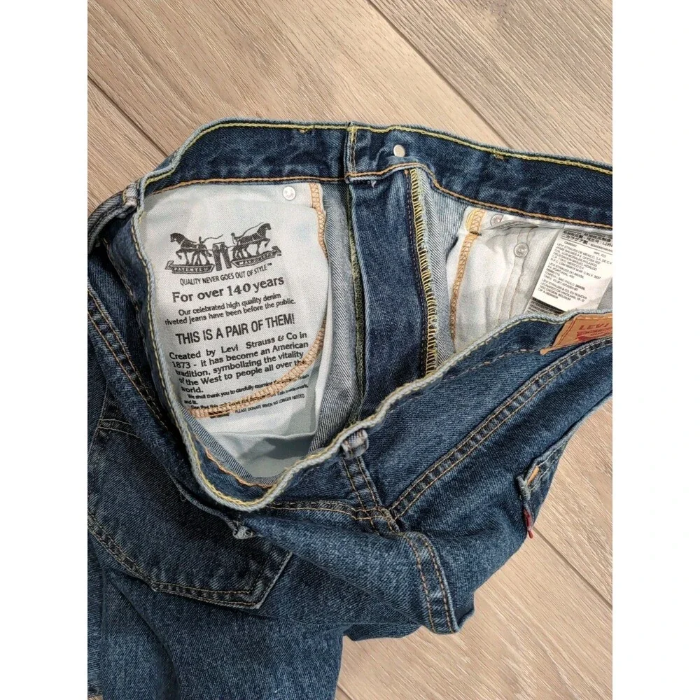 LEVI'S 550 36x32 BLUE JEANS MEN'S STRAIGHT LEG DARK WASH